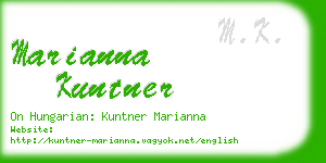 marianna kuntner business card